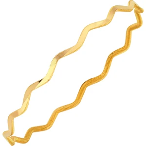 Harem Altın 22 Ayar 10 Gr Zigzag Ajda Bilezik - BZK191