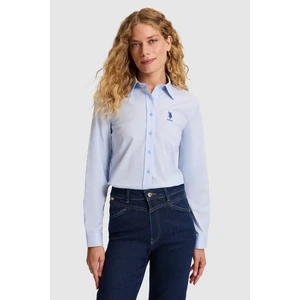 U.s. Polo Assn. Kadın Açık Mavi Gömlek Basic 50320205-VR003