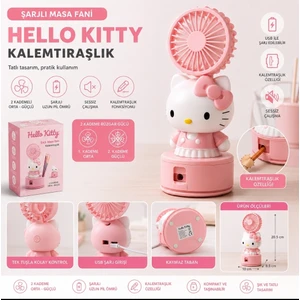Hellokity Karakterli Masa Fanı Vantilatör