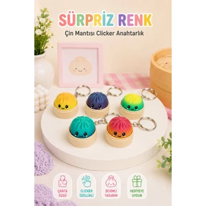 Mini Çin Mantısı Bao Clicker Anahtarlık