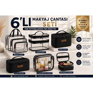 Bambus Home 6'lımakyaj Çantası Seti