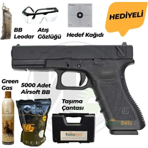 Glock 18C Gen3 Bk Blowback Airsoft Tabanca Siyah