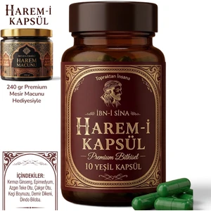 - i Kapsül 10’lu Bitkisel Ginseng & Çakşır Otu / 240 gr Mesir Macunu Hediyesiyle