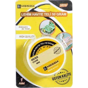 Meşem Lehim Teli 1 mm 50 Gram