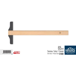 65 cm Tekniker Tahta T Cetveli