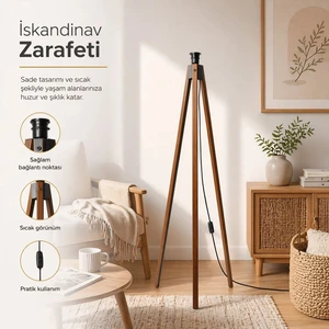 Mdf Lambader Ayağı Ceviz AYD-3591