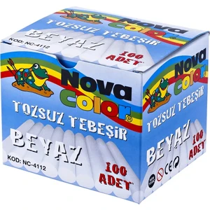 Nova Color Beyaz Tebeşir Tozsuz 100'lü Kutu