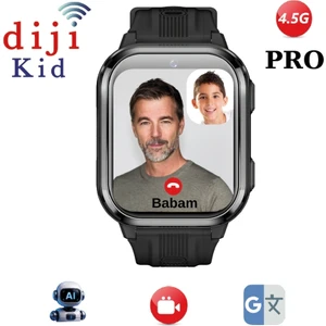 4.5GPRO Akıllı Çocuk Saati Siyah