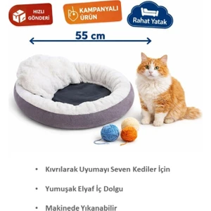 Kedi Yatağı-Mor