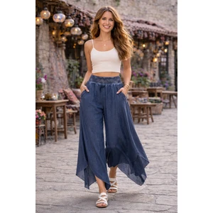 Han Tekstil Collection Otantik Bol Paça Pantolon