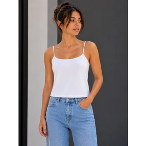 Kadın Ip Askılı Basic T-Shirt – Regular Premium  Atlet