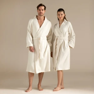 Pıanta Bambu Unısex Bornoz Natural