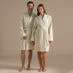 Carlına Bambu Unısex Bornoz Natural