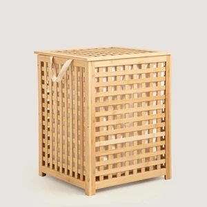 Bambu Çamaşır Sepeti 62x45x45 Cm