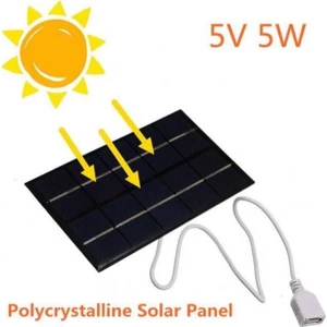 PM-24920 USB Çıkışlı 5WATT Solar Güneş Paneli