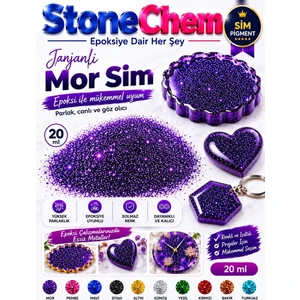 Epoksi Bazlı Mor Parlak Sim 20 ml