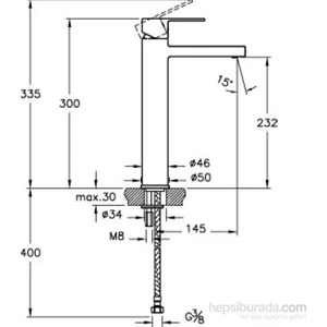 Flo S Lavabo Bataryası (Yüksek)