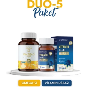 Duo Paketi 5 Omega-D3k2 Tablet