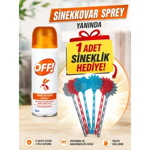 Off Sinekkovar Sprey 100ML Şişeli Sineklik Hediyeli