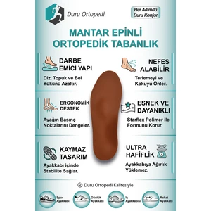 Ortopedik Mantar Tabanlık Epinli (1 Çift)