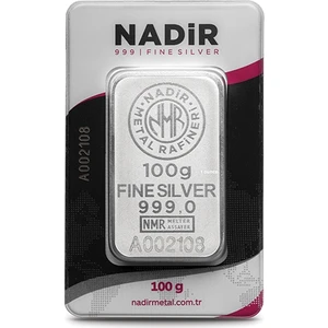 Harem Altın 100 Gram Gümüş Külçe