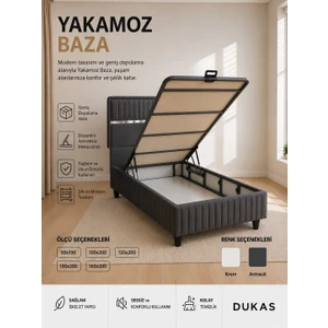 Yakamoz Baza Başlık (100*200 ANTRASİT)