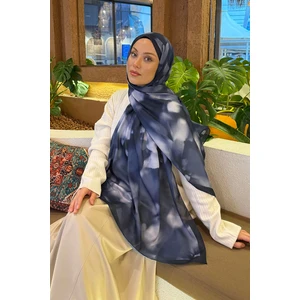 Batik Desen Soft Şal Lacivert