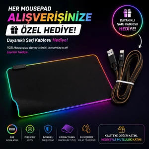 Mouse Pad Düz LED Işıklı (80X30)