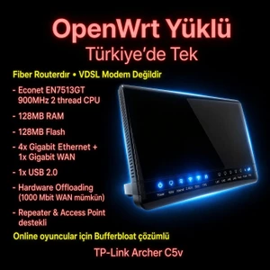 Openwrt Yüklü Tp-Link Archer C5V AC1200 Router
