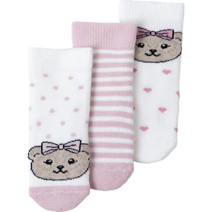 Hellobaby Kız Bebek 3lü Havlu Çorap