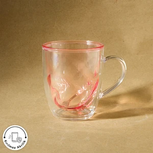 Karya Akrilik Çift Cidarlı Kupa 360 ml Pembe