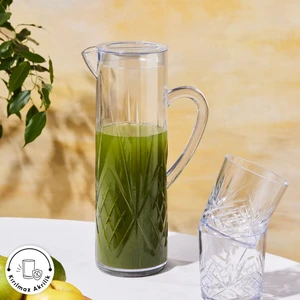Foret Akrilik Kırılmaz 5 Parça Sürahi Seti Şeffaf 1.5 lt