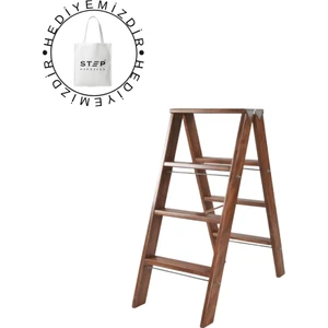 STEP GORDİOS AHŞAP ÇİFT ÇIKIŞLI 3 BASAMAKLI MERDİVEN