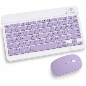 Premium Bluetooth Türkçe Q Kablosuz Klavye ve Mouse Seti – Android, Ios, Windows ve Mac Uyumlu