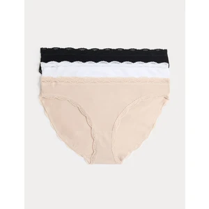 Marks & Spencer 3'lü Dantel Detaylı Bikini Külot Seti