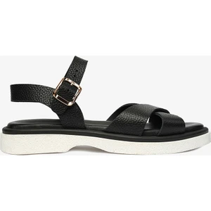 Kadın Siyah Hakiki Deri Sandalet 4Y2CS59006