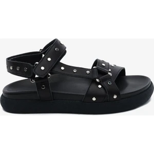 Kadın Siyah Hakiki Deri Sandalet 5Y2CS34480