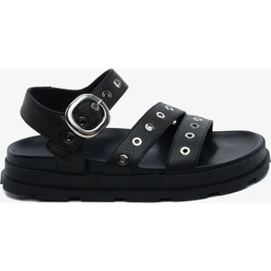 Kadın Siyah Hakiki Deri Sandalet 5Y2CS34470