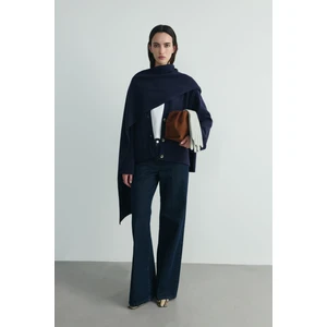 Suud Collection Lacivert Ura Triko Atkı