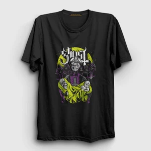 Unisex Siyah Born Ghost T-Shirt