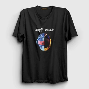 Unisex Siyah Random Daft Punk T-Shirt