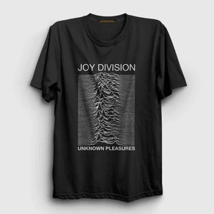 Unisex Siyah Unknown Pleasures Joy Division T-Shirt