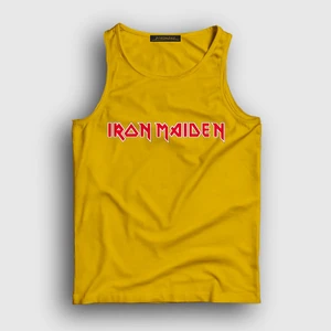 Unisex Sarı Logo Iron Maiden Atlet