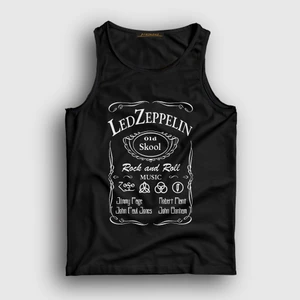Unisex Siyah Old Led Zeppelin Atlet