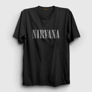 Unisex Siyah Gray Nirvana T-Shirt