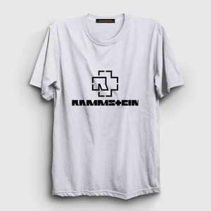 Unisex Beyaz Logo V2 Rammstein T-Shirt