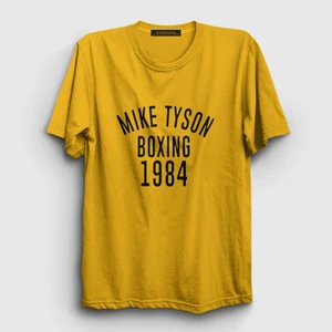 Unisex Sarı 1984 Mike Tyson T-Shirt
