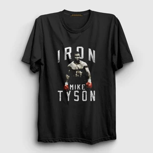 Unisex Siyah Iron Mike Tyson T-Shirt
