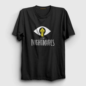 Unisex Siyah Logo V2 Little Nightmares T-Shirt