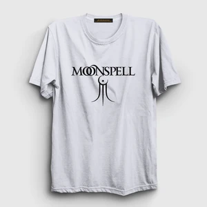 Unisex Beyaz Trident Moonspell T-Shirt